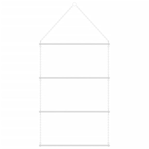 vidaXL tekkide ja valtrappide hoidja, h&otilde;bedane, roostevaba teras