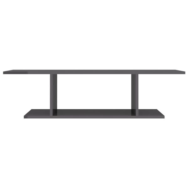 vidaXL seina telerikapp, k&otilde;rgl&auml;ikega hall, 103 x 30 x 26,5 cm