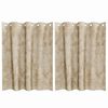 vidaXL Satiinist kardinad kardinatega 2 pcs cream 140 x 140 cm Samet