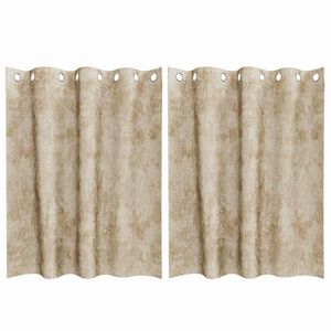 vidaXL Satiinist kardinad kardinatega 2 pcs cream 140 x 140 cm Samet