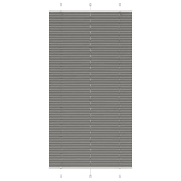 vidaXL plisseeritud ruloo antratsiit 110x200 cm kanga laius 109,4 cm