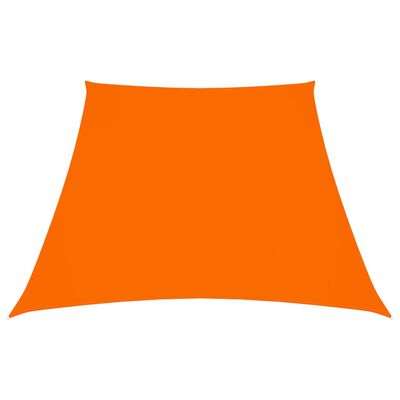 vidaXL oxford-kangast päikesepuri, trapets, 3/4 x 3 m, oranž