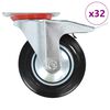 vidaXL p&ouml;&ouml;rlevad rattad, 32 tk, 160 mm