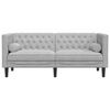 vidaXL Chesterfield-diivan padjaga Helehall 174 x 74.5 x 70.5 cm Samet