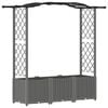 vidaXL T&otilde;stetud Padi Kase ja Katusega Helehall 164 x 40 x 138 cm PP