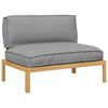 vidaXL Diivanikomplekt padjaga Hall 120 x 92 x 69 cm Tugev akatsiapuu