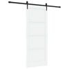vidaXL Libisev uks ORKDAL 83 x 202 cm Toekas m&auml;nnipuit Valge ja must