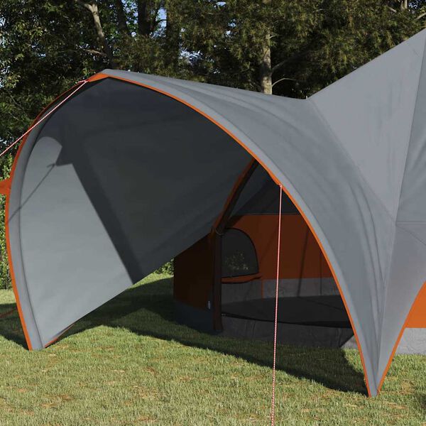 vidaXL Teepee telk 9-kohaline Hall ja oranž 502 x 502 x 297 cm