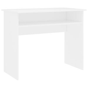 vidaXL kirjutuslaud, valge, 90 x 50 x 74 cm tehispuit