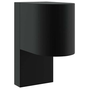 vidaXL V&auml;line seinalamp Must 12 x 7 x 15 cm Roostevaba teras