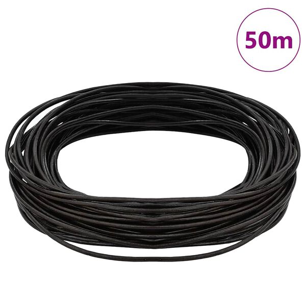 vidaXL Nahk k&ouml;is Tume pruun &Oslash;2 mm x 50 m Nahk