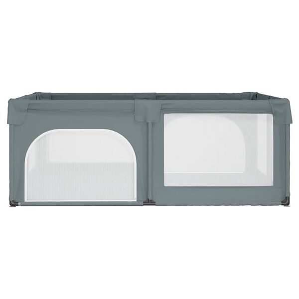 vidaXL beebi m&auml;nguaedik 2 uksega, helehall, Oxfordi kangas