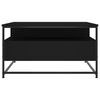 vidaXL kohvilaud, must, 80 x 80 x 45 cm, tehispuit
