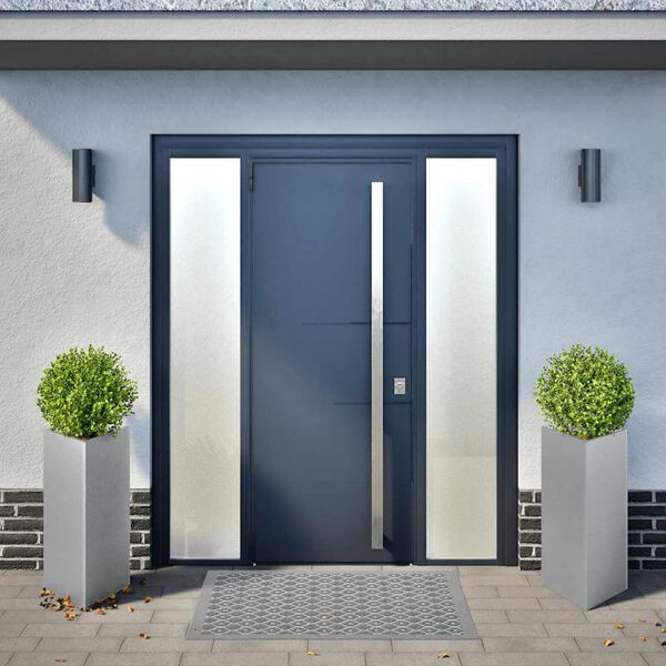 vidaXL aia taimekastid 2 tk, kolmnurk, 40x40x75 cm, tsingitud teras