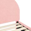 vidaXL Laste voodiraam peatoega peaga Roosa 80 x 160 cm Lammaste riie