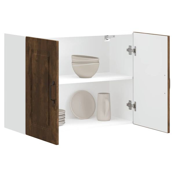 vidaXL k&ouml;&ouml;gi seinakapp, Kalmar, suitsutatud tamm, tehispuit