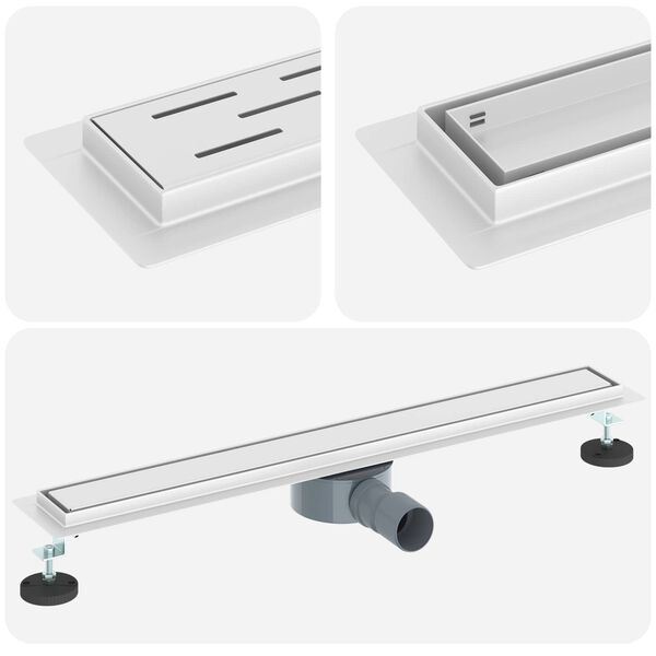 vidaXL Dushi &auml;ravool 2-in-1 koos 360&deg; sifooniga H&otilde;bedane 70 cm