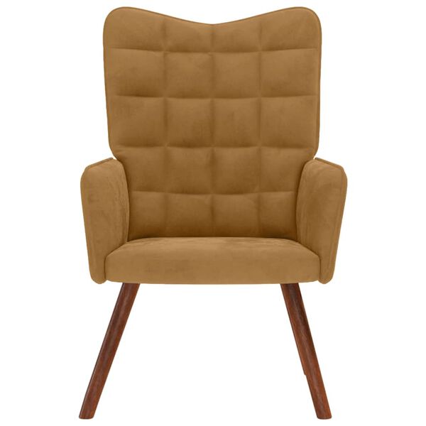 vidaXL puhketool, pruun, samet