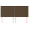 vidaXL peatsiplaat, tumepruun, 180 x 5 x 118/128 cm, kangas