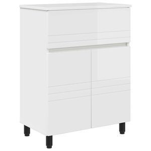 vidaXL Vannitoa peegelkapid K&otilde;rgl&auml;ikega valge 60 x 35 x 80 cm