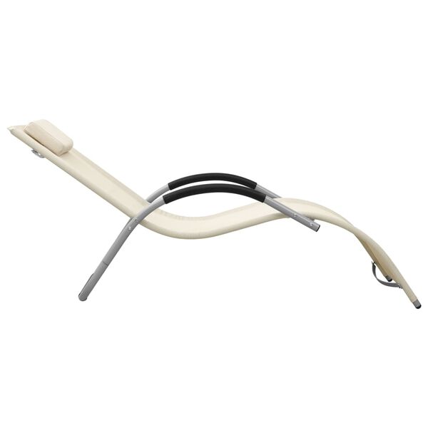 vidaXL lamamistoolid 2 tk, tekstileen, kreemjas ja hall