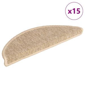 vidaXL trepimatid 15 tk 56 x 17 x 3 cm helebeežid poolringikujulised