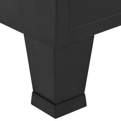 vidaXL riidekapp, tööstuslik, must, 90 x 40 x 140 cm, teras