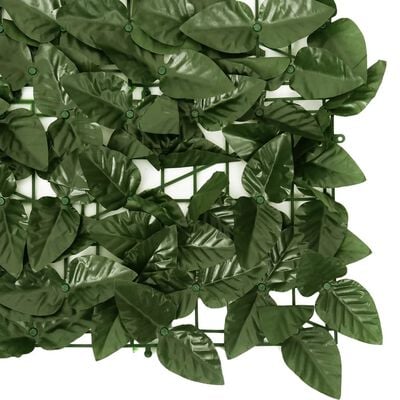 vidaXL rõdupiirde kate, tumerohelised lehed, 300 x 150 cm