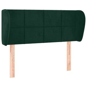 vidaXL voodipeats servadega, tumeroheline, 83x23x78/88 cm, samet