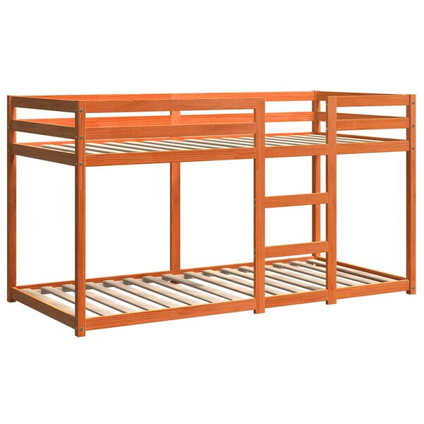 vidaXL narivoodi, vahapruun, 80 x 200 cm, m&auml;nnipuit