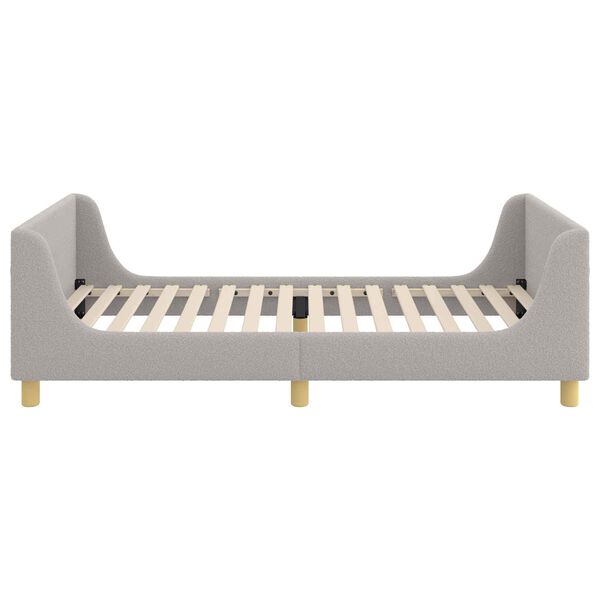 vidaXL Laste voodiraam peatoega Helehall 90 x 200 cm Lammaste riie