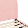 vidaXL Laste voodiraam peatoega peaga Roosa 80 x 160 cm Lammaste riie