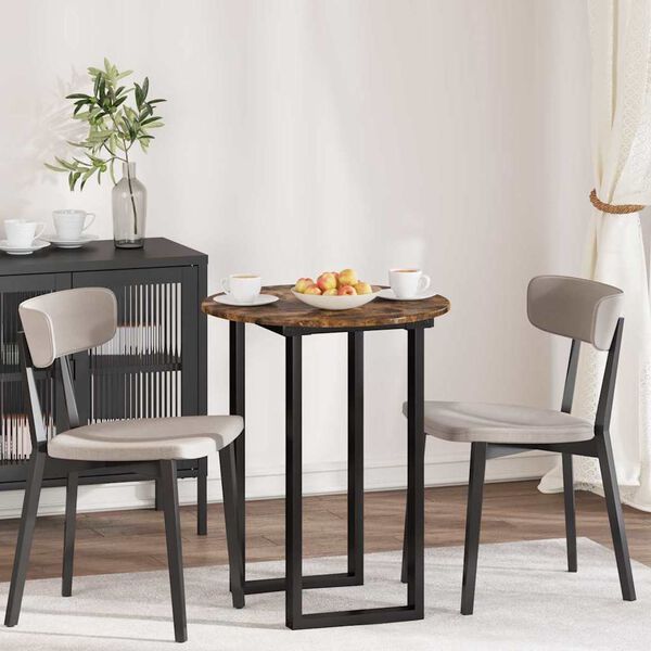 vidaXL Lauda peal Suitsutatud tamm 60 x 60 x 1,5 cm Tehispuit