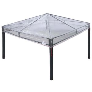 vidaXL Gazebo katte vahetus L&auml;bipaistev 300 x 300 x 26 cm PVC