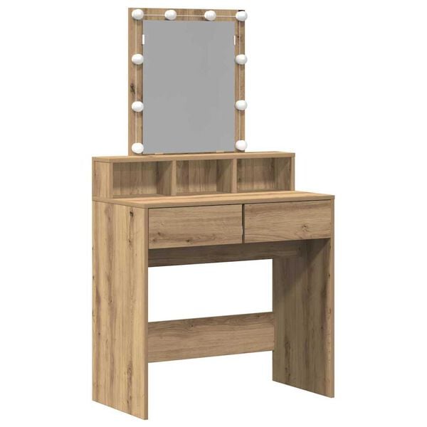 vidaXL Dressing Table k&auml;sit&ouml;&ouml;tamm 80 x 41 x 144.5 cm Tehispuit