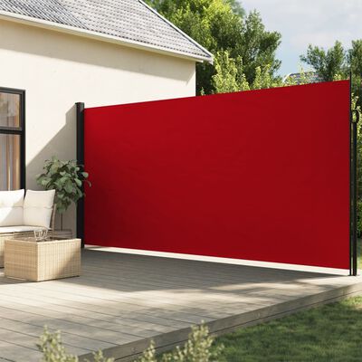 vidaXL lahtitõmmatav külgsein, punane, 200 x 300 cm
