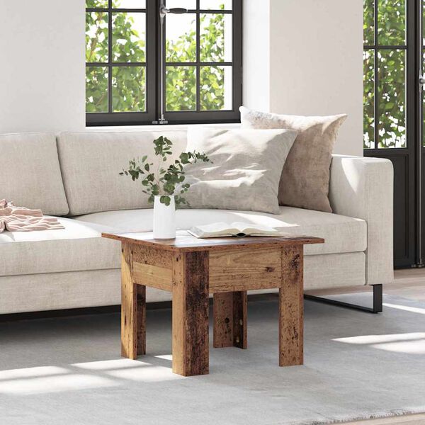 vidaXL Kohvilaud Vana puit 55 x 55 x 42 cm Tehispuit