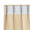 vidaXL Kardinad r&otilde;ngastega 2 pcs cream 245 x 140 cm Pol&uuml;ester