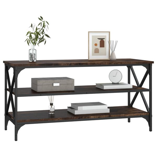 vidaXL telerikapp, suitsutatud tamm, 100x40x50 cm, tehispuit