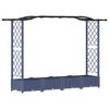 vidaXL T&otilde;stetud Padi Kase ja Katusega Hall 207 x 40 x 126 cm PP