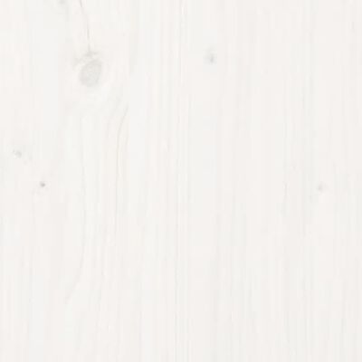vidaXL taimekast, valge, 110 x 110 x 27 cm, männipuit