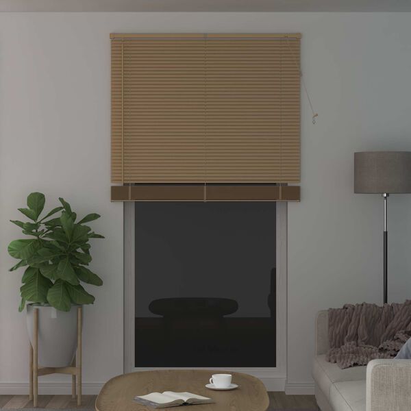 vidaXL Veneetsia rulo Reguleeritav Helepruun mustriga 213 x 110 cm PVC