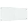 vidaXL Kögi Splashback Läbipaistev 100 x 40 cm karastatud klaas