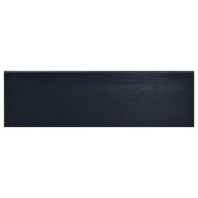 vidaXL telerikapp, hele must kohv 100x30x45 cm, toekas mahagonipuit