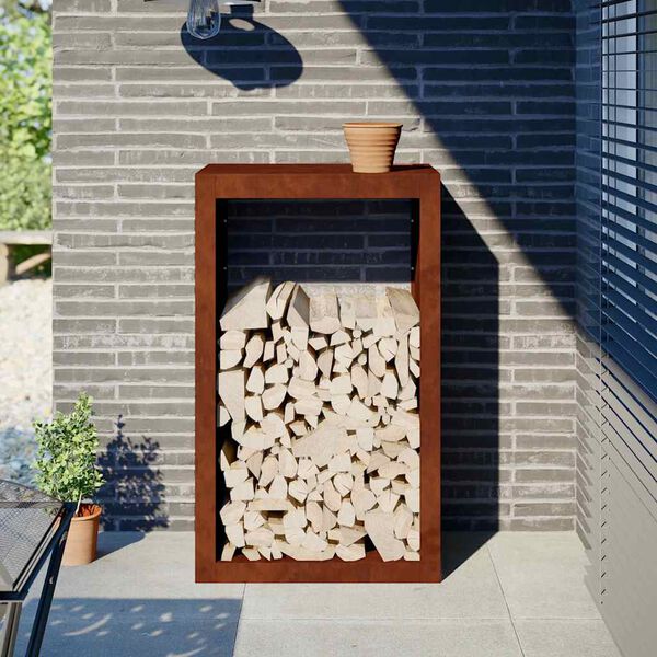 vidaXL K&uuml;ttepuude riiul 60x40x100 cm ilmastikukindel teras