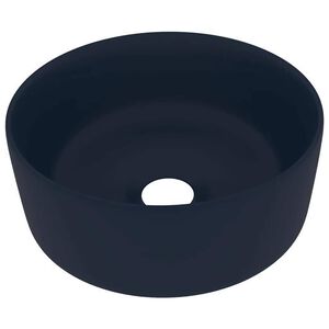vidaXL luksuslik valamu &uuml;mar, matt tumesinine, 40 x 15 cm, keraamiline
