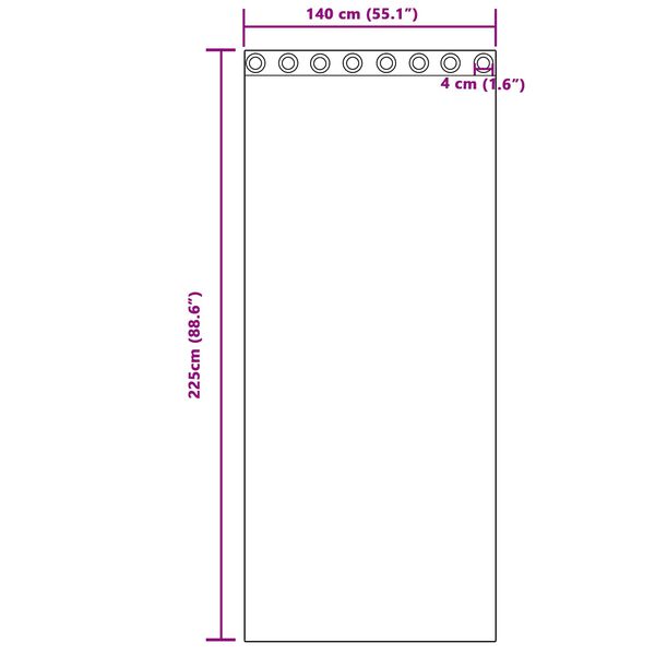vidaXL Pimendavad kardinad 2 pcs Helehall 140 x 225 cm Samet