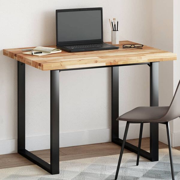 vidaXL lauaplaat, ristk&uuml;lik, 100x80x4 cm, akaatsiapuit