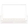 vidaXL lastevoodi raam sahtlitega, valge, 90 x 190 cm, m&auml;nnipuit