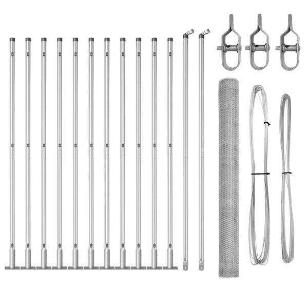 vidaXL Aiapost H&otilde;bedane 25 x 1,5 m (25 mm v&otilde;rk) Teras
